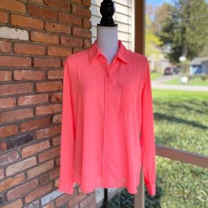 Kut From The Cloth Hot Pink Button Down